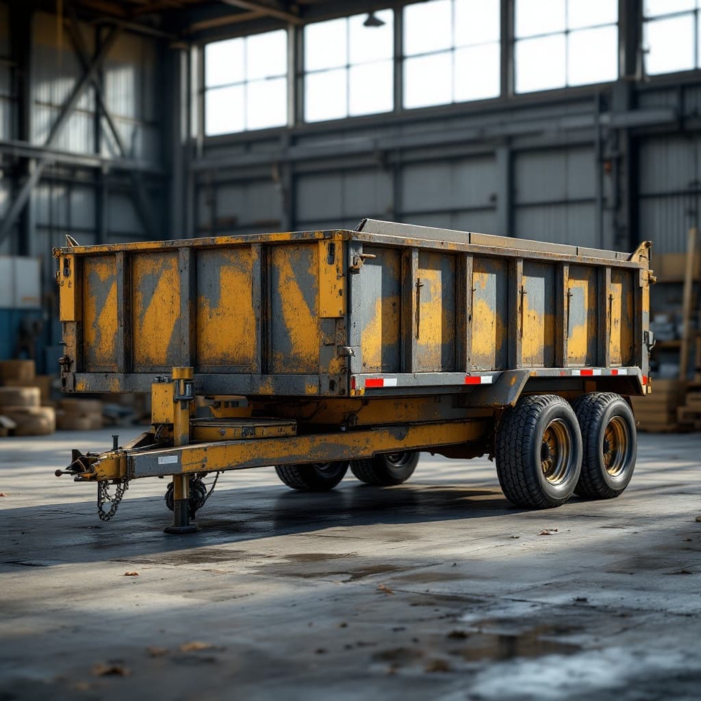 Steelhaul 5x8 Single-Axle Dump Trailer, 3,000 GVWR