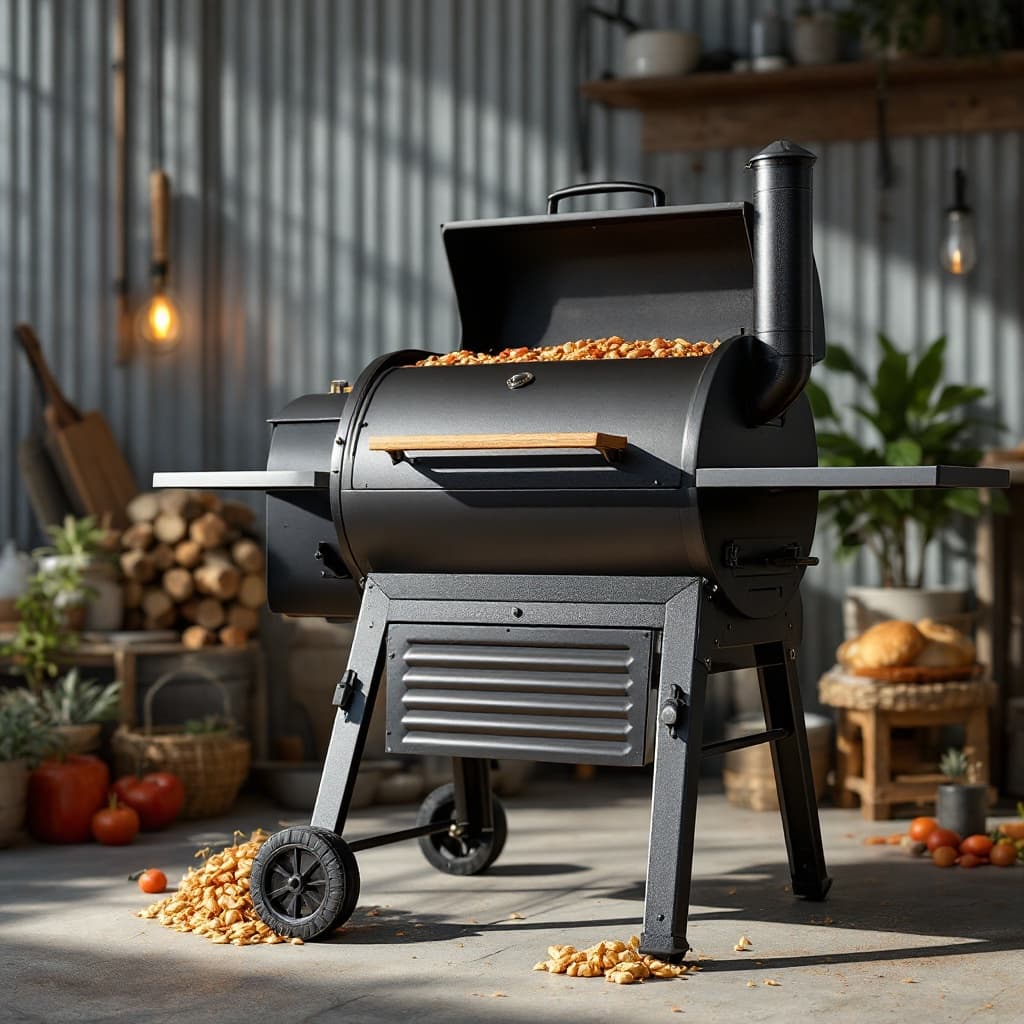 Steelhaul Flagship Wood Pellet Grill - 885 Sq In, 20lb Hopper