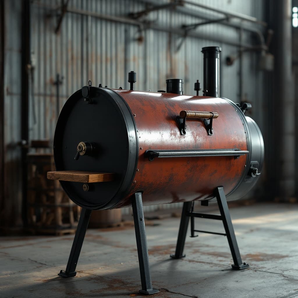 Steelhaul 22-Inch Vertical Charcoal Smoker - 726 Sq In Cooking Area