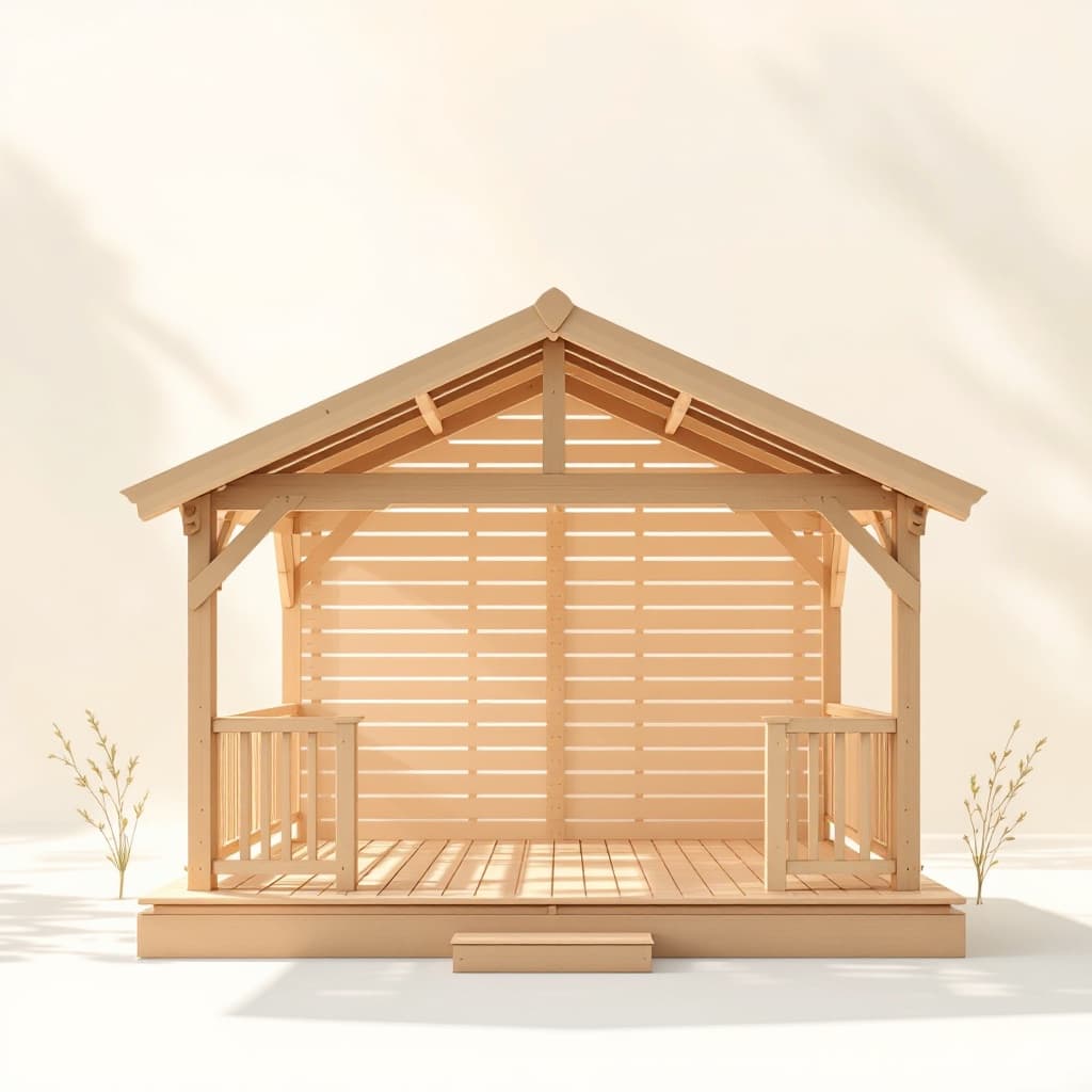 Steelhaul 12x14 ft Cedar Pergola with Retractable Canopy