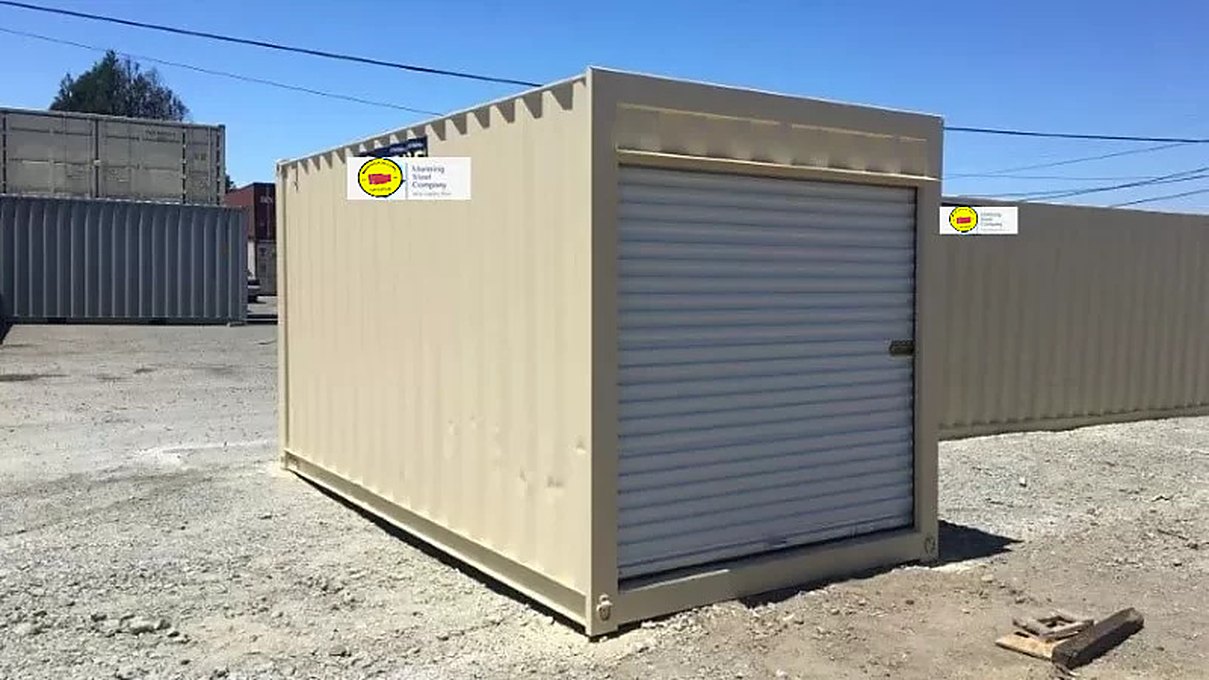 16Ft Storage Container With Roll-Up Door
